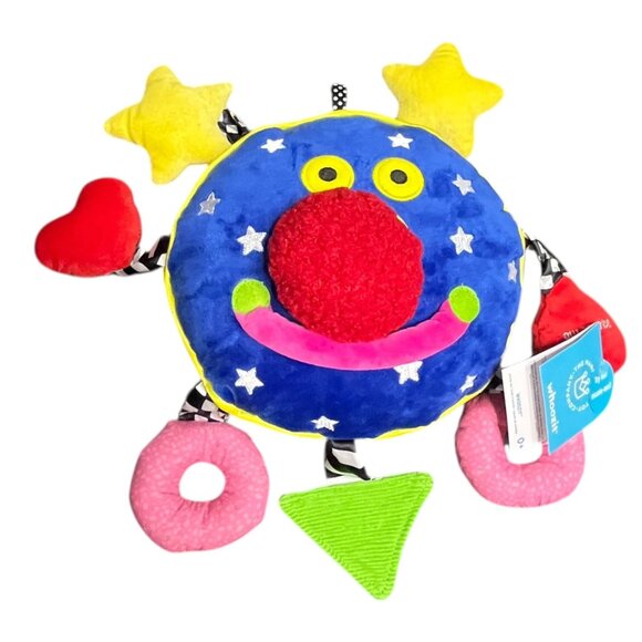 Manhattan Toy  Whoozit  Baby Crinkle Toy 7 Arms Blue Stroller Activity‎ Toy - Picture 1 of 11